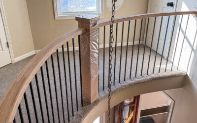 Craftsman Style Handrail with Curved Sections