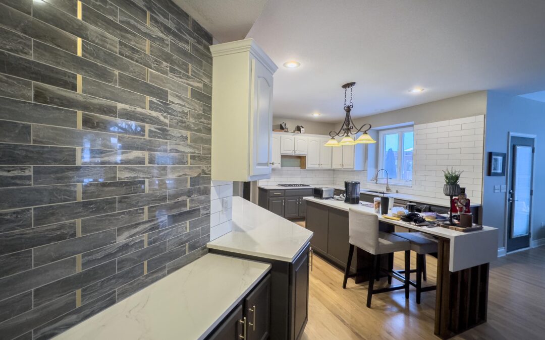 Large Kitchen Tile Backsplash