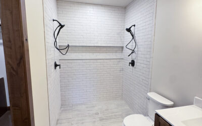 Oversized Zero Entry Shower